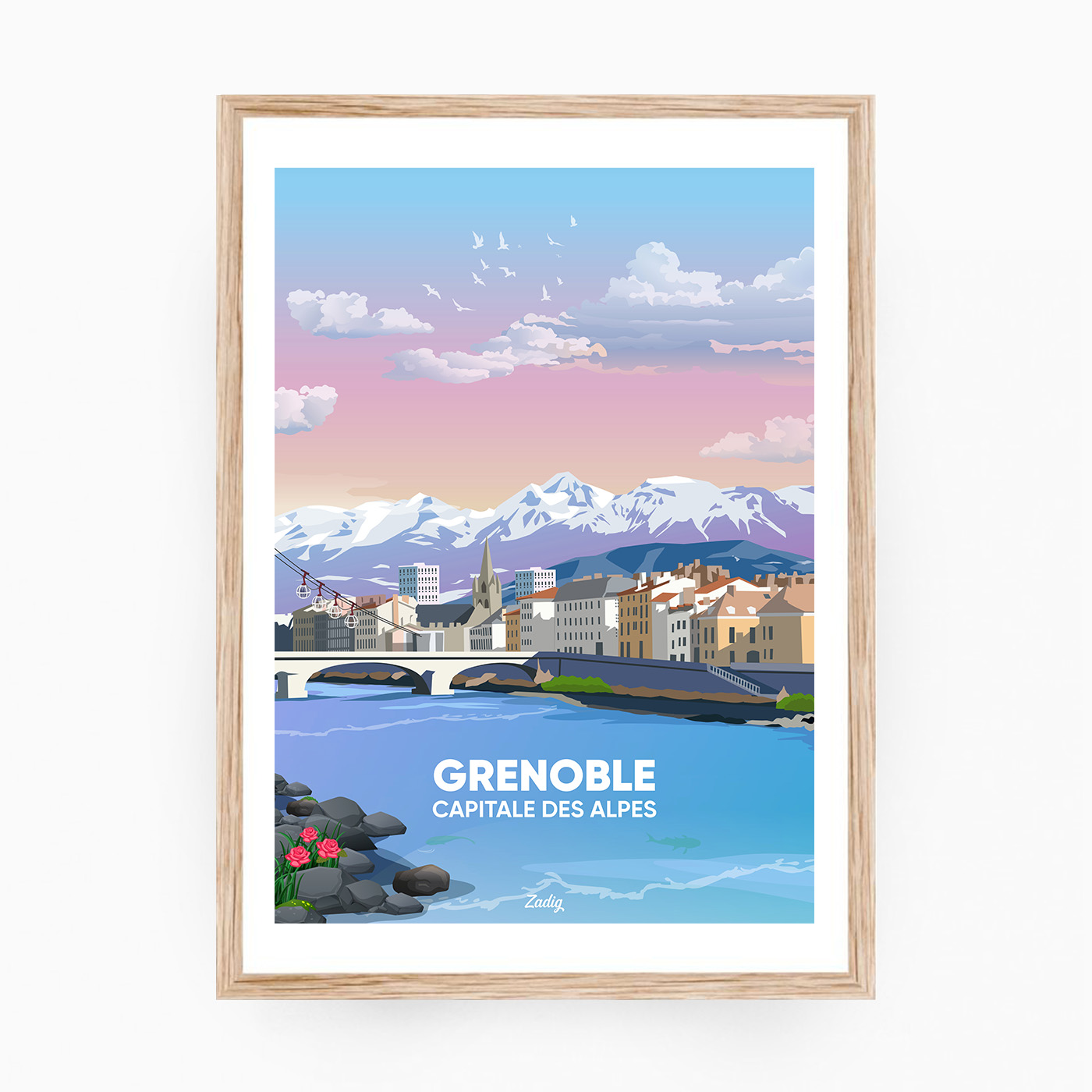 Poster Grenoble - Le Poster Français